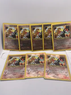 Pokemon Entei Holo ✨ 8x Black Star #34 WOTC 2001 Promo Card Lot Damaged - Image 1
