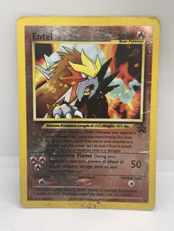 Pokemon Entei Holo ✨ 8x Black Star #34 WOTC 2001 Promo Card Lot Damaged - Image 2