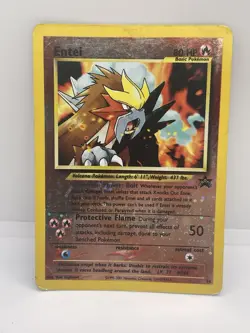 Pokemon Entei Holo ✨ 8x Black Star #34 WOTC 2001 Promo Card Lot Damaged - Image 4
