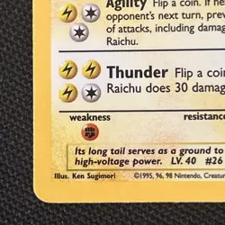 Raichu 14/102 Base Set Holo Nice Card (Never Played) NM - Image 2