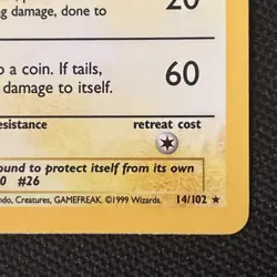 Raichu 14/102 Base Set Holo Nice Card (Never Played) NM - Image 5