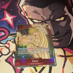 One Piece TCG Card Game Sanji OP01-013 Exclusive 1st Anniversary English Edition - Image 2