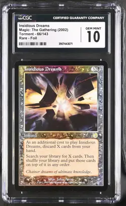 INSIDIOUS DREAMS Torment Foil Rare CGC 10 MTG [Nostalgium] - Image 1