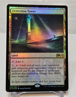 FOIL Detection Tower Magic 2019 M19 MTG Magic The Gathering 366 - Image 1