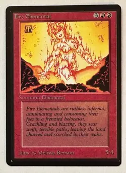 ***Beta Fire Elemental*** and Shatter MTG Beta Magic VG+/ VG - Image 2