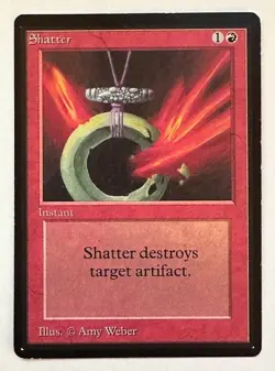 ***Beta Fire Elemental*** and Shatter MTG Beta Magic VG+/ VG - Image 3