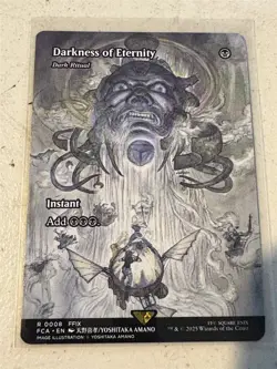 mtg Darkness of Eternity borderless Dark Ritual, Final Fantasy Ages, unplayed - Image 1