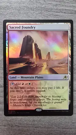 Sacred Foundry (Rare Foil) #256 Edge of Eternities MTG NM - Image 1