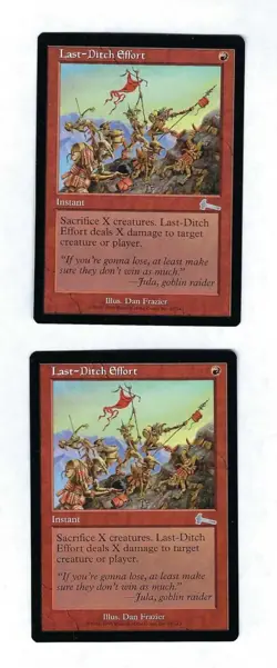 2x Last-Ditch Effort - Urzas Legacy - Magic The Gathering NM/M (Never Played) - Image 1