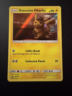POKEMON PROMO DETECTIVE PIKACHU HOLO SM190 Eng - Image 1