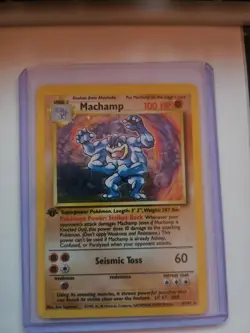 MACHAMP HOLO 1st Edition #8 Uncommon PSA Worthty Base Set Pokemon - Image 1