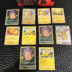 Pokemon TCG Pikachu Lot Bundle Of 9 Cards (Gradable/EX/Holo/Stamp/) - Image 1