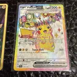 Pokemon TCG Pikachu Lot Bundle Of 9 Cards (Gradable/EX/Holo/Stamp/) - Image 5