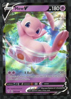 Mew V 069/189 - Pokemon TCG SWSH03: Darkness Ablaze - Ultra Rare (NM) - Image 1