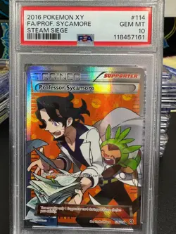 POKEMON STEAM SIEGE FULL ART PROFESSOR SYCAMORE #114 PSA 10 GEM MINT #45871731 - Image 1