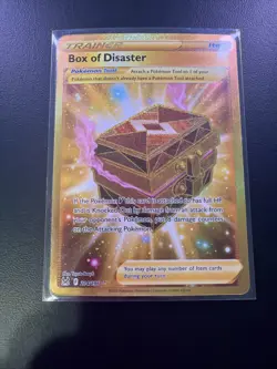Box of Disaster 214/196 NM/M Swsh11 Lost Origin Gold Secret Pokemon TCG - Image 1