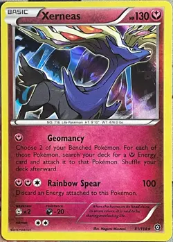 Xerneas Holo Rare - 81/114 - XY Steam Siege Pokemon 2016 - Image 1