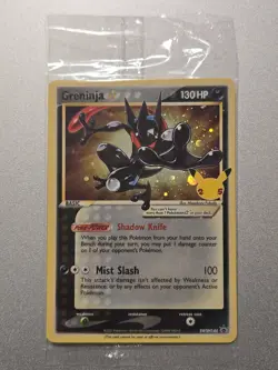 Greninja SWSH144 Pokemon Celebrations Gold Star Promo 25th Anniversary sealed - Image 1