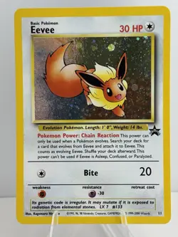 Eevee 11/53 Wotc Black Star Promo Holo Pokemon LP/NM with **SWIRL - Image 1