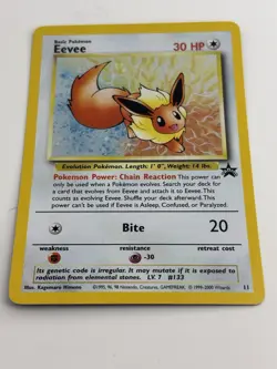 Eevee 11/53 Wotc Black Star Promo Holo Pokemon LP/NM with **SWIRL - Image 5
