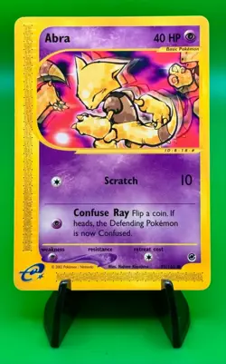 2002 Pokemon TCG Abra 93/165 E-Series Common Expedition - Image 1