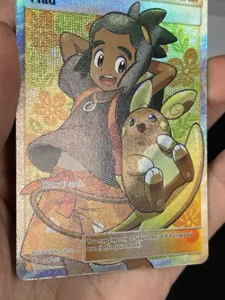 Pokemon TCG Hau 144/145 Guardians Rising Full Art Holo - Image 3