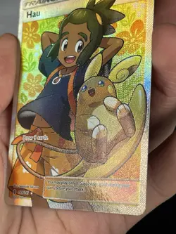Pokemon TCG Hau 144/145 Guardians Rising Full Art Holo - Image 5