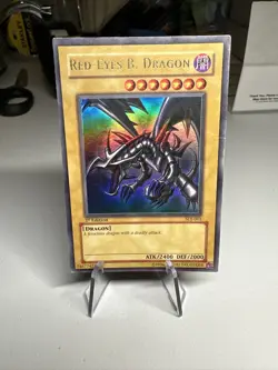 Yu-Gi-Oh! Red-Eyes Black Dragon SDJ-001 1st Edition Holo Rare - - Image 1