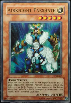 Yu-Gi-Oh! Airknight Parshath LOD-062 Ultra Rare [G-EX] American OG | EN 2004 - Image 1