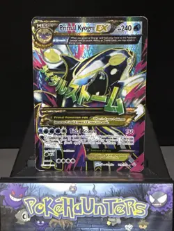 Pokemon Card Primal Kyogre EX 149/160 XY Primal Clash Full Art Ultra Rare Played - Image 1