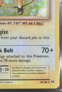 Pokemon Raichu Card Lot Bundle Holofoil GX Pokemon Evolutions TCG Game Bundle. - Image 4