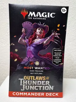 MTG Outlaws of Thunder Junction MOST WANTED Commander Deck SEALED - Image 1