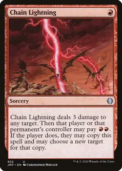 1x Chain Lightning NM Eng MTG - Jumpstart - Image 1