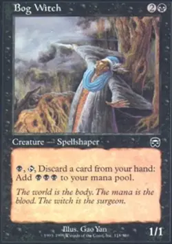 MTG magic cards 1x Bog Witch Mercadian Masques Light Play, English - Image 1