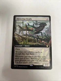 Skittering Cicada Extended Art Non Foil MTG - Image 1