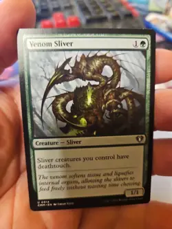 MTG - Commander Masters - Venom Sliver - NM - NF - Image 1