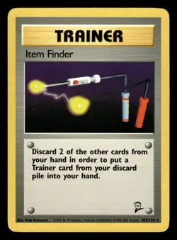 Item Finder 103/130 Rare Base Set 2 Pokemon - Image 1