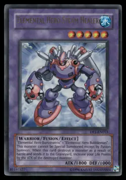 Yugioh! Elemental Hero Steam Healer DP1-EN013 Ultra Rare HP - Image 1