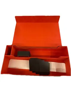 Deck Box For Magic The Gathering Yu-gi-oh Holds 1500+ Cards Red/black - Image 3