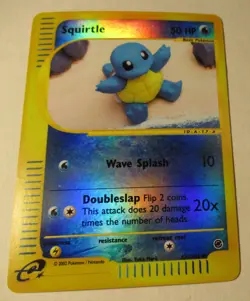 Pokemon TCG Expedition Base Set Squirtle 131/165 Reverse Holo Card 2002 Played - Image 2