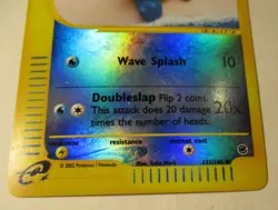 Pokemon TCG Expedition Base Set Squirtle 131/165 Reverse Holo Card 2002 Played - Image 5