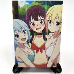 KonoSuba Darkness Aqua Megumin Sexy Anime Waifu Girl Lewd Goddess Story Art Card - Image 2