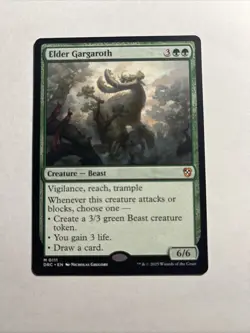 Elder Gargaroth - Commander: Aetherdrift MTG Plus Bonus Card!!! - Image 1