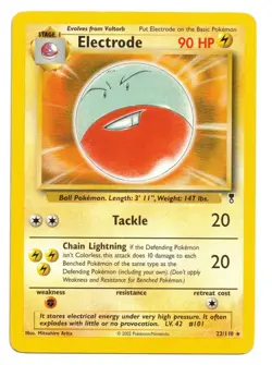 Pokemon Card: Electrode 22/110 Legendary Collection Vintage Rare! EX - Image 1