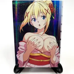 KonoSuba Darkness Sexy Hot Anime Waifu Girl Lewd Doujin Goddess Story Art Card - Image 2