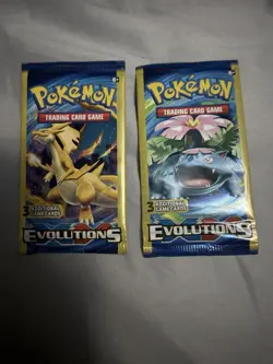 Pokemon XY Evolutions Booster 3 Card Packs. 2 Pack Lot - Image 1