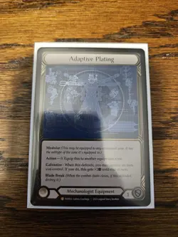 Flesh and Blood FAB Adaptive Plating NM 1st Edition Cold Foil Trusted Seller - Image 1
