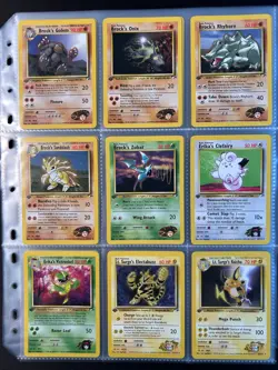 Complete 1st Edition Gym Heroes Non-Holo Set 20-132 WOTC Vintage Pokemon Cards - Image 2