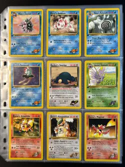 Complete 1st Edition Gym Heroes Non-Holo Set 20-132 WOTC Vintage Pokemon Cards - Image 4
