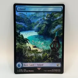 Magic MTG Final Fantasy Foil Island L0298 NM/NP - Image 1